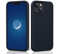 TIIXXE Silicone Case Compatible with iPhone 13 case Soft Ultra Slim Protective Shockproof Liquid Silicone Phone Case,Anti-Scratch Microfiber Lining, 6.1" Midnight Blue