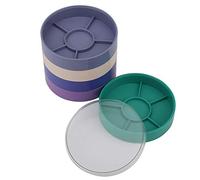 Tiiyee 5 Layer Watch Parts Storage Box, Movement Organizer Save Space Round