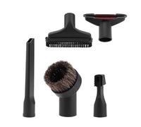 Tiiyee 5 Piece Set 32mm Vacuum Cleaner Attachment, Nozzle Attachments Accessory Long Flat Suction Sofa Horse Hair Round Brush Floor Swivel Dust Head Standard Household Adapter for Home Office