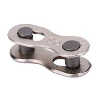 Tiiyee Bicycle Chain Connector Links, 5 Pairs Reusable Silver Steel Bike Repair Quick Joint Missing Link for 6/7/8 Speed Coupling Master Roller Chain Spare for Road Mountain Bike Replacement Parts