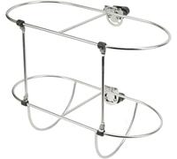 Tiiyee Boat Fenders Rack Stainless Steel, Gloss Finish Easy Use Holder Folding Waterproof Hangers with Stanchion Clamps Double Strong Durable Bumpers Basket High Strength for Marine Boats Ships Yacht