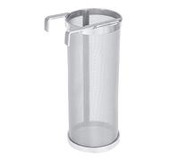 Tiiyee Brewing Hopper Basket, 300 Micron Mesh Strainer Basket Filter Hop Baskets for Homebrew Hops Beer Stainless Steel Sieve for Beer Tea Brewing with Hook Fermenter(10 * 25.5cm)