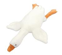Tiiyee Giant Stuffed White Duck Plush, Hug a Lumps Huge Goose Soft Fluffy Long Neck Weighted Teddy Swan Sleeping Cuddly for Women Adult Home Room Decor Comfortable Birthday Gift 1.6m