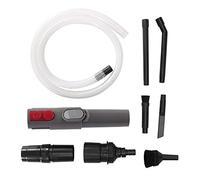 Tiiyee Mini Attachment Kit for Intricate Cleaning, 9Pcs Micro Vacuum Accessory Cleaner Car Valet Plastic Cleaners Adapter Tool for Sewing Machines Electric Devices Computer Printer TV