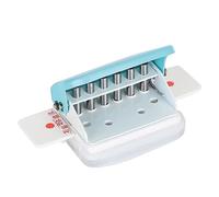 Tiiyee Multi-Hole Punch,A4 A5 B5 Adjustable Manual Binding Machine | Multi-hole Count Fits for A4 A5 B5 Office School and Craft Binding，Built-in Scrap Box Collects Waste Green Compact Design