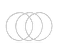 Tiiyee Rubber Seal Ring 80mm, 3Pcs Juicer Seal Ring Accessories O-Rings Seal Rubber Gasket Replacement Home Blender Parts for Flat Blade/Cross Blade