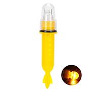 Tiiyee Safety Beacon Light, Emergency Hazard Warning Flashing Lighting Bar Electronic Visual Distress Signal Kit Bait Lure Lamp Fish Tools Direct Replacement for Kayak Yacht Pontoon(yellow)