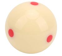 Tiiyee Snooker Cue Ball With Red Dots, White Pool Ball with Red Dots Billiard Training Ball Standard 52.5mm Resin Redpoint Ball 6 Dot Practice 2 1/16 Snooker Balls Machine Game Leisure Sports