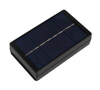 Tiiyee Solar Battery Charger 1W 4V Portable Black Solar Panel Charger Box for AA AAA Battery Camping Hiking Travelling Charger Case