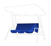 Tiiyee Swing Cushion Cover, Multiple Colour 59.1x19.7x3.9in Swing Waterproof Cushion Replacement Chair Seat Cover for 3 Seater Outdoor Swing Garden Poolside Courtyard Balcony Backyard(Navy)
