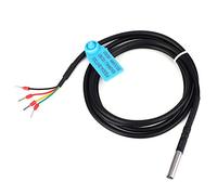 Tiiyee Temperature Humidity Sensor, FS304-SHT30/FS304-SHT31/FS304-SHT35 Digital Thermal Probe Sensor Module Stainless Steel Room Thermometer Hygrometer with Extension Cable(SHT30)