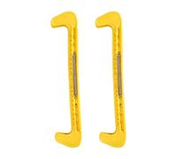 Tiiyee Top Notch Hard Skate Guards, Colorful Scented Designs Supergard Ice Skating Deluxe Figure Blade Covers Equipment with Adjustable Buckle Can Be Trimmed To Fit Versatile Protectors(Yellow)