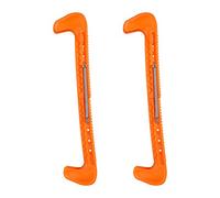Tiiyee Top Notch Hard Skate Guards, Colorful Scented Designs Supergard Ice Skating Deluxe Figure Blade Covers Equipment with Adjustable Buckle Can Be Trimmed To Fit Versatile Protectors(Orange)