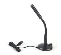Tiiyee USB Microphone, Omnidirectional PC Phone Podcast Mic Background Noise Elimination Gooseneck Desktop Laptop Microphones for Conferencing Gaming Chat Podcasting Video Recording Plug and Play