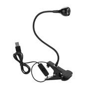 Tiiyee UV Lamp Resin Ultraviolet LED Curing Purple Light, Black USB 3W Gooseneck Flash Cure Double Chip 395Nm Blackligths with Clamp for Phone Repair Gel Nail Satin Detection Circuit Repairing Drying