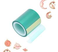 Tiiyee UV Resin Tapes, 4cm x 5m Seamless Silicone Tape Sticky Paper for Epoxy Molding Traceless Jewelry Making Tools DIY Craft Pendant Film Equipments Construction Sheathing Adhesive Industrial