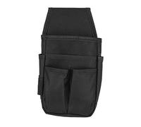 Tiiyee Waterproof Electrician Tool Pouch, 600D Polyester Waist Bag with 6 Pockets Adjustable Belt Clip for Men Carpenters Builders Technicians (Black)