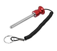 Tiiyee Weight Stack Pin, Gym Weight Stack Pin Universal Magnetic Replacement Selector Lock Pin Detent Hitch Pin Aluminum Weight Stack Pin for Gym Equipment Machine (red)