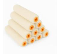 TIJAR Pack of 10 High Performance Mohair 4" (100mm) Decorating & Painting Mini Roller Sleeves Ideal for Varnish, Gloss, Satin finishes