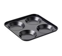 TIJAR® Yorkshire Pudding 4 Cup Tray, British Made, Strong Durable Non Stick Baking Tray (Yorkshire Pudding Tray)