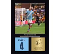 Tijjani Reijnders Gift Signed A4 Print Display Unframed Man City Gifts For Boys Digitally Reproduced Signature Manchester City Gifts (Unframed)