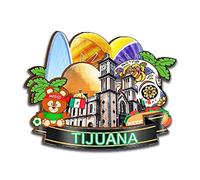 Tijuana Mexico Magnet Fridge Magnet Wooden 3D Landmarks Travel Collectible Souvenirs Decoration Handmade-2