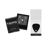 TIK PIK 3-Pack Celluloid Picks | As Seen On Shark Tank | Thin 0.46mm, Black 3-Pack