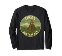 Tikal Guatemala Chapin Quetzal Antigua 502 Coban Guate Maya Long Sleeve T-Shirt