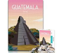 Tikal Guatemala Maya JigsawPuzzle 1000 Pieces for Adults,Challenging To Complete But Fun And Humorous Unique Home Decor And Gifts 75x50cm