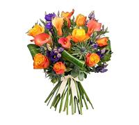 Tikal - Next Day Prime Delivery - Red Roses bouquet surrounded by Sandriana, Fragrant Eucalyptus and Palm Leaf - A Stunning Gift for Any Occasion - Brighten someone's day with flowers