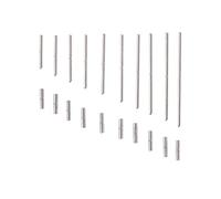 TIKATARER 10 Types Watch Strap Pins &Tubes, Metal Watchband Connector Replacement Repair Tool with Storage Box for Easy Organization Watch Strap Tubes Pins for Wristwatch Repairing