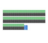 TIKATARER 100Pcs SC Embedded Optic Fiber Quick Connector, Standard Three Connector, Optic with High Return Loss & Low Insertion Loss, Ideal for Optical Fiber Transmission