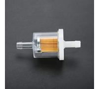 TIKATARER 10pcs 1/4 Inch Plastic Inline Fuel Filters, Fuel Filter for Small Engine, Removes Iron Oxide Dust Impurities, Compatible with 493629 691035 5065D 49019 7001, for Lawnmower &