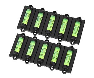TIKATARER 10PCS Bracket Level, Adjustable Camera Tripod Level, Prevent Rust and with Universal Bubble, for Woodworking Measuring Implement Furniture Place Office