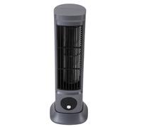 TIKATARER 1200mAh Bladeless Tower Fan with Professional Quiet, 4.3x3.9x11.4 Inch 3 Speeds USB Desktop Vertical Table Fan for Bedroom Home Office Vertical & Horizontal Position