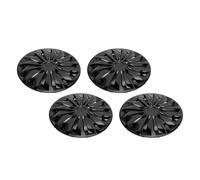 TIKATARER 14 Inch Hubcaps Set of 4, R14 Wheel Hub Caps Wheel Cover for Most Cars Trucks Sedans SUV, Fits 14 Inch Steel On Installation (Black)