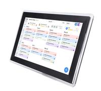 TIKATARER 15.6 Inch Digital Calendar Chore Chart, Smart Touchscreen Family Planner with Interactive Display WiFi Remote Sync, for Family Schedules Wall and Desk Mountable (UK Plug)