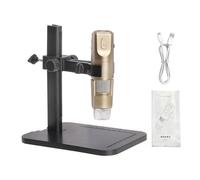 TIKATARER 1600X Digital Microscope, Handheld Wireless WiFi USB Microscope, Inspection Tool with 8 LED Lights & Manual Focus, Ideal for PCB Repair, Jewelry Inspection & Skin Analysis