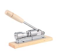 TIKATARER 180 Opening Walnut Cracker, Stainless Steel Nut Cracker, Heavy Duty Tool with Wood Base and Crank Handle, Ideal for Crushing Almonds, Hazelnuts & Various Nuts