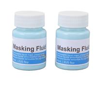 TIKATARER 2 Pcs 60ml Blue Watercolor Masking Fluid, Artist Masking Liquid, Watercolour Resist Medium with Fast Drying & Easy Peel, Ideal for Watercolor Paintings, Calligraphy & Mixed Media