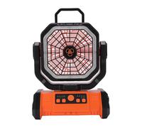 TIKATARER 20000mAh Camping Fan, Rechargeable Portable Fan with LED Light & Remote Control, Battery Operated with 4 Levels Wind Speed & 3 Levels Brightness, Ideal for Outdoor Tent,