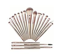 TIKATARER 20pcs Makeup Brush Set, Soft Skin Friendly Delicate Cosmetic Brushes, Complete Design Brush Set for Professional Makeup Application