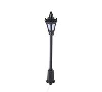 TIKATARER 20pcs Model Street Lights, Railway Layout Lampposts, Miniature Lamp Posts with Wires & Bulbs, Ideal for Garden Playground Scenery (warm white & scale 2)