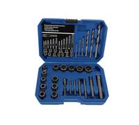 TIKATARER 26PCS Bolt Nut Removal Tools, 40Cr Multi Spline Nut Remover Set Spiral Screw Extractor with Left Hand Drill Bit for for Repair Workshops Machinery Workshops