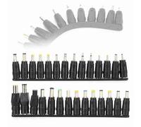 TIKATARER 28pcs Universal DC Power Adapter Tips, 5.5x2.1mm Female Socket Adapter Tips, 5.5x2.1mm Male Connector with Wide Compatibility, Ideal for Laptop, Notebook Power Supply &