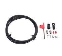 TIKATARER 2m Hydraulic Disc Brake Hose Kit, CNC Crafted Rubber Metal Hose for HRD Red Force Apex Flat Mount, with 11 Accessories for Bicycle Mountain Bike Installation