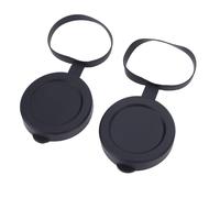 TIKATARER 2Pcs Rubber Objective Lens Cover, Protective Telescope Lens Cap Snug Fit for ID 61 to 64mm, Secure Fit for Binoculars Monoculars & Scopes