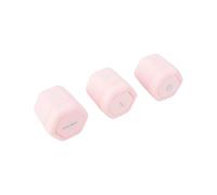 TIKATARER 3 Pcs Magnetic Travel Capsules, Hexagonal Toiletry Containers, Screw Top Lids Containers with 40ml Capacity for Lotion Shampoo Conditioner (Pink)