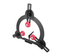 TIKATARER 3 Point Adjustable Round Steady Rest, Rubber Coated Rollers Steady Rest, Steel Frame Lathe with Dual Bearing Design, Ideal for 12 Inch Swing Lathe Spindle Wood Turning