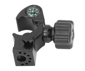 TIKATARER 32mm Range Pole Cradle Bracket, Aluminum Alloy Universal Cradle, Portable Data Collector with Compass, Ideal for GPS Surveying